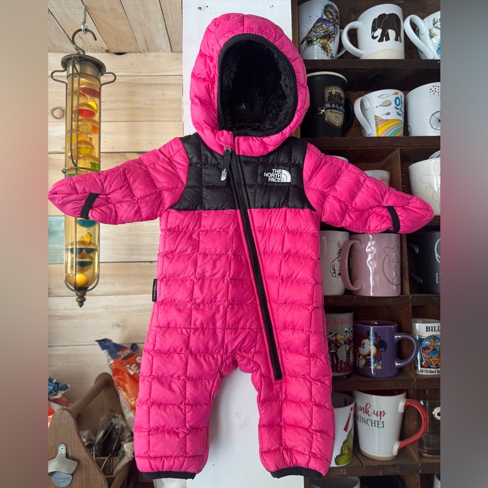 The North Face Pink Infant Snowsuit 0-3 months